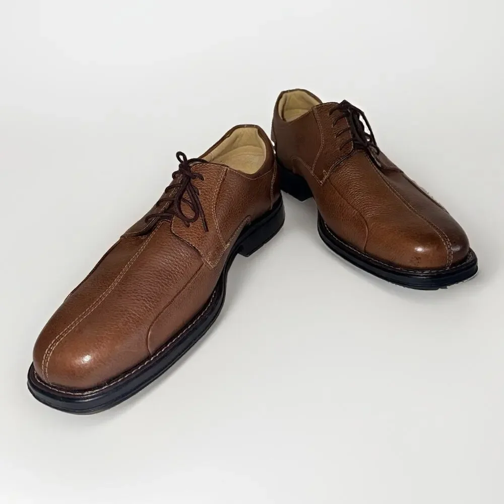 Belvedere Baybridge Brown Leather Dress Shoes Men’s 11EEE Oxford - New